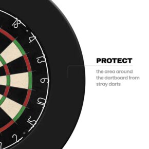 Misaladejuegos Surround Designa Dartboard Heavy Duty Plain Negro SU049-negro - Imagen 3