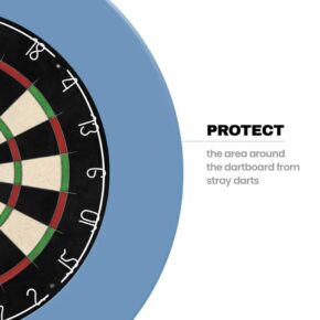 Misaladejuegos Surround Designa Dartboard Heavy Duty Plain Azul SU049-azul - Imagen 3