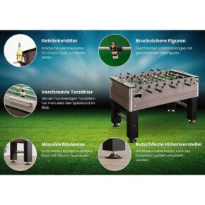Misaladejuegos Futbolin Profi Soccer Deluxe Gris Jugador Plastico  5245.03 - Imagen 7