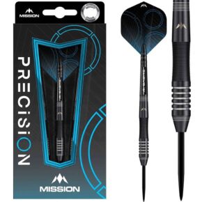 Misaladejuegos Dardos Mission Precision Darts Black PVD Steel 90% 25gr D1701 - Imagen 4