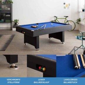 Misaladejuegos Billar Americano BlackStar 6 ft  5185.02 - Imagen 2