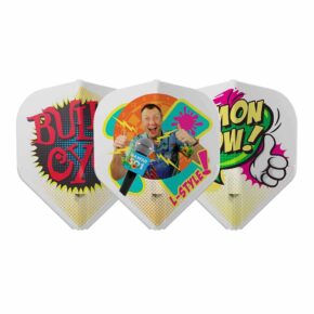 Misaladejuegos Plumas L-Style Champagne L1 EZ PRO Shape Wayne Mardle V2 Type C White F11052