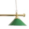 Misaladejuegos Lámpara Billar 3 Tulipas Laton Verde + 3 Bobillas Led Blanco - Imagen 4