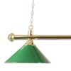 Misaladejuegos Lámpara Billar 3 Tulipas Laton Verde + 3 Bobillas Led Blanco - Imagen 5