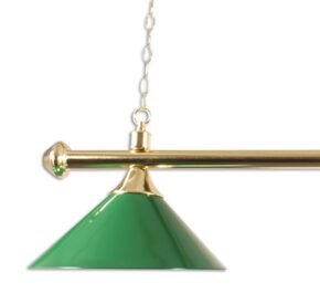 Misaladejuegos Lámpara Billar 3 Tulipas Laton Verde + 3 Bobillas Led Blanco - Imagen 5