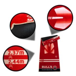 Misaladejuegos Protector Suelo Bulls Carpet Mat 180 Red Dart DE  67806 - Imagen 3
