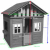 Misaladejuegos Casita infantil de madera Masgames Lollipop XL rosa MA800541 - Imagen 2
