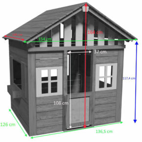 Misaladejuegos Casita infantil de madera Masgames Lollipop XL rosa MA800541 - Imagen 2