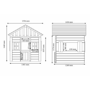 Misaladejuegos Casita infantil de madera Masgames Lollipop XL rosa MA800541 - Imagen 3