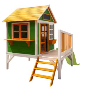 Misaladejuegos Casita infantil de madera MASGAMES Flam elevada MA800595 - Imagen 3