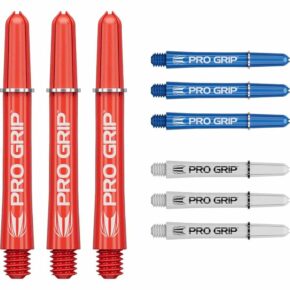 Misaladejuegos Cañas Target Pro Grip Shaft Short 3 sets Rojo-Azul-Blanco(34mm) 380383