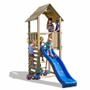 Misaladejuegos Parque infantil de jardín de madera con tobogán Carol-1 S-03030-P-K-XB-1