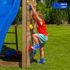 Misaladejuegos Torreta con tobogán columpio jardín trepador parque infantil para niños Carol-2 S-03020-PK-XB-1 - Imagen 3