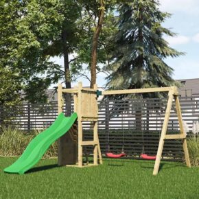 Misaladejuegos Parque infantil de jardín tobogán infantil columpio doble escalada Funny-3 DS S-04430-PK-XG-1 - Imagen 4
