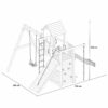 Misaladejuegos Jardín de madera parque infantil tobogán columpio escalada Activer S-03580-P-K-XG-1 - Imagen 2