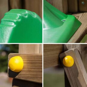 Misaladejuegos Parque infantil Fleppi, columpio doble y tobogán de escalada S-04630-PK-XG-1 - Imagen 5