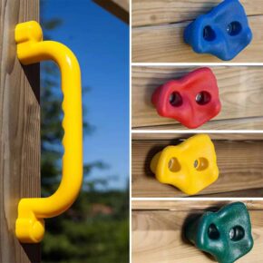 Misaladejuegos Jardín parque infantil casa trepadora tobogán doble columpio Galaxy L S-06930-P-K-XG-1 - Imagen 5