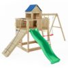 Misaladejuegos Fungoo Treehouse Casita infantil y columpio 3 juegos de jardín de madera S-05130-P-K-XG-1 - Imagen 2