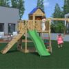 Misaladejuegos Fungoo Treehouse Casita infantil y columpio 3 juegos de jardín de madera S-05130-P-K-XG-1 - Imagen 5