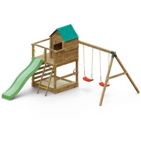 Misaladejuegos Parque infantil jardín tobogán casa columpios arenero Jarcas4 S-05400-P-K-XG-1
