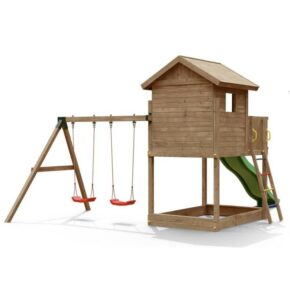 Misaladejuegos Casa GALAXY S con tobogán, juegos de jardín de madera S-06970-P-K-XG-1 - Imagen 2