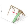 Misaladejuegos Doble columpio y tobogán Fungoo BAXY KD S-06480-P-K-XG-1 - Imagen 5