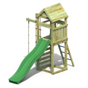 Misaladejuegos Fungoo Gaia TL Parque infantil de jardín de madera con tobogán S-04740-P-K-XG-1