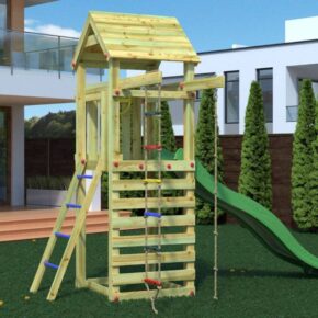 Misaladejuegos Fungoo Gaia TL Parque infantil de jardín de madera con tobogán S-04740-P-K-XG-1 - Imagen 3