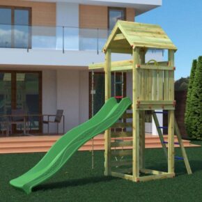 Misaladejuegos Fungoo Gaia TL Parque infantil de jardín de madera con tobogán S-04740-P-K-XG-1 - Imagen 4