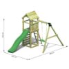 Misaladejuegos Parque infantil de jardín de madera Fungoo Gaia T1S S-04720-P-K-XG-1 - Imagen 2
