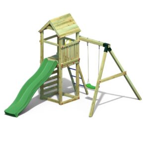 Misaladejuegos Parque infantil de jardín de madera Fungoo Gaia T1S S-04720-P-K-XG-1