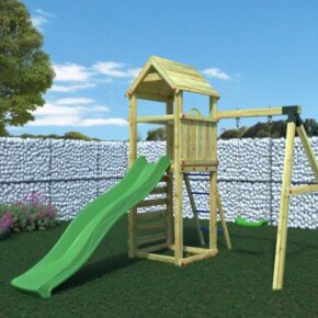 Misaladejuegos Parque infantil de jardín de madera Fungoo Gaia T1S S-04720-P-K-XG-1 - Imagen 4