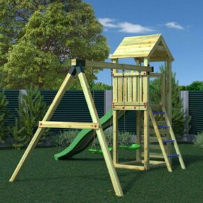 Misaladejuegos Fungoo Gaia T2S Parque infantil de jardín de madera S-04730-P-K-XG-1 - Imagen 3