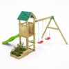 Misaladejuegos Parque infantil de jardín de madera Fungoo Green Space con jardineras, tobogán y columpios S-08860-P-K-XG-1 - Imagen 2