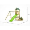 Misaladejuegos Parque infantil de jardín de madera Fungoo Green Space con jardineras, tobogán y columpios S-08860-P-K-XG-1 - Imagen 3