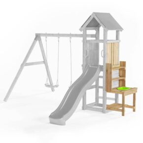 Misaladejuegos copia de Parque infantil de jardín de madera Fungoo Green Space con jardineras, tobogán y columpios S-08730-P-K-XG-1 - Imagen 4