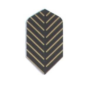Misaladejuegos Plumas Amerithon Slim negra rayas doradas 3261
