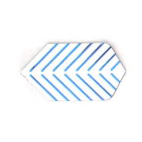Misaladejuegos Plumas Amerithon Slim Blanca rayas azules 3317 - Imagen 2