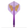 Misaladejuegos Plumas Condor Axe Swallowtail Butterfly Standard Morado L 33.5mm 3 Uds.