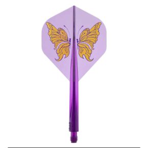 Misaladejuegos Plumas Condor Axe Swallowtail Butterfly Standard Morado L 33.5mm 3 Uds.