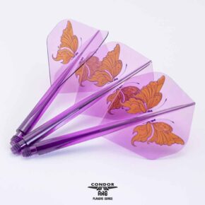 Misaladejuegos Plumas Condor Axe Swallowtail Butterfly Standard Morado S 21.5mm 3 Uds. - Imagen 2