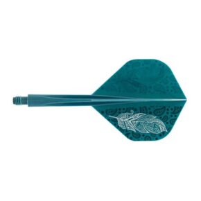 Misaladejuegos Plumas Condor Axe Doodle Feather Verde Azul Standard L 33.5m 3 Uds. - Imagen 2