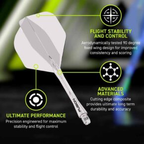 Misaladejuegos Plumas Winmau Darts Fusion Transparente Intbetween 28-70mm N2 Standard 8796 - Imagen 4