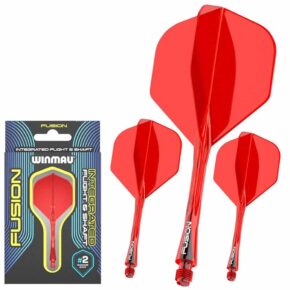 Misaladejuegos Plumas Winmau Darts Fusion Roja Medium 34-76mm N2 Standard 8800 - Imagen 2
