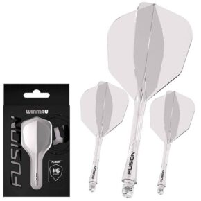 Misaladejuegos Plumas Winmau Darts Fusion Transparente Medium 34-76mm N6 - Imagen 2