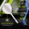 Misaladejuegos Plumas Winmau Darts Fusion Transparente Medium 34-76mm N6 8828 - Imagen 3