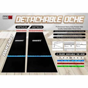 Misaladejuegos Protector Suelo One80 Detachable Oche Darts Mar 62cm Verde 3341. - Imagen 4