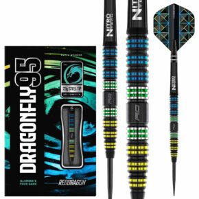 Misaladejuegos Dardos Red Dragon Dragonfly Black Tapered 95% 23g ARDD2815 - Imagen 3