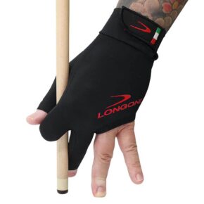 Misaladejuegos Guante Billar Longoni Black Fire 3.0 M Diestro 12241 - Imagen 3