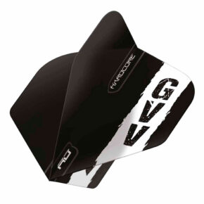 Misaladejuegos Plumas Flights Red Dragon Gian van Veen Black with GVV logo Hardcore Standard  TF6874 - Imagen 2